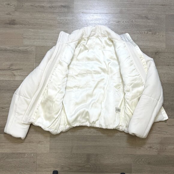 Travis Mathew Mont Blanc Puffer Full Zip Jacket Cloud White Size M - Picture 3 of 5